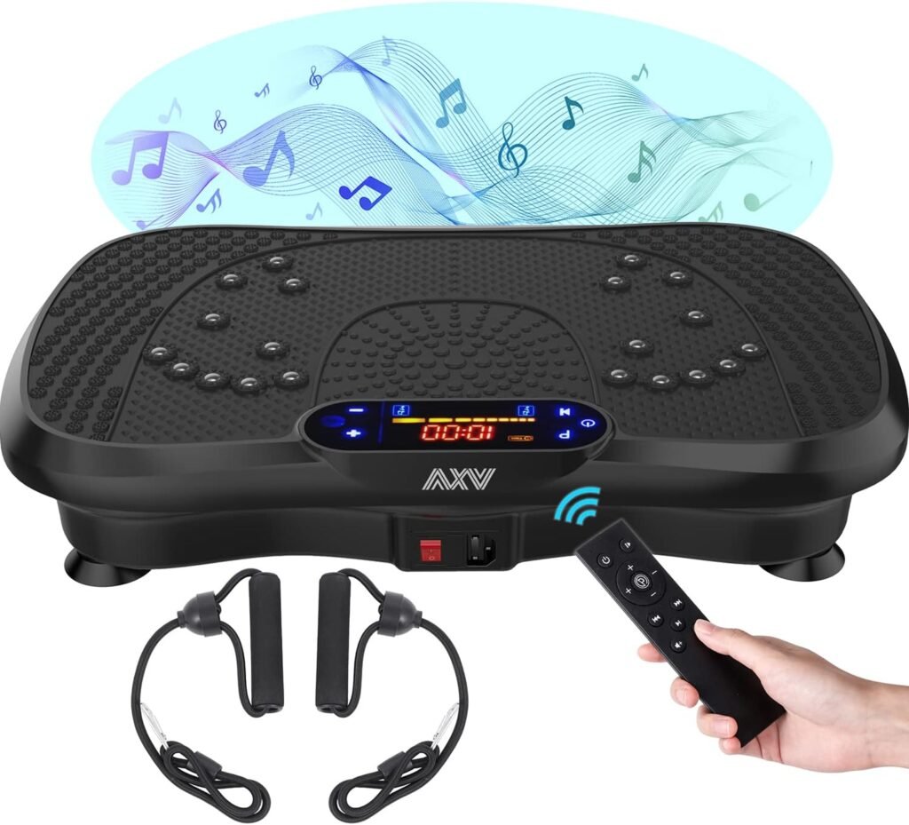 AXV Vibration Plate Fitness Platform Exercise Machine Vibrating Lymphatic Drainage Shaking Full Body Shaker Workout Vibrate Stand Shake Board Sport Gym for Weight Loss Fat Burner for Women Men AXV Vibration Plate Fitness Platform Exercise Machine Vibrating Lymphatic Drainage Shaking Full Body Shaker Workout Vibrate Stand Shake Board Sport Gym for Weight Loss Fat Burner for Women Men