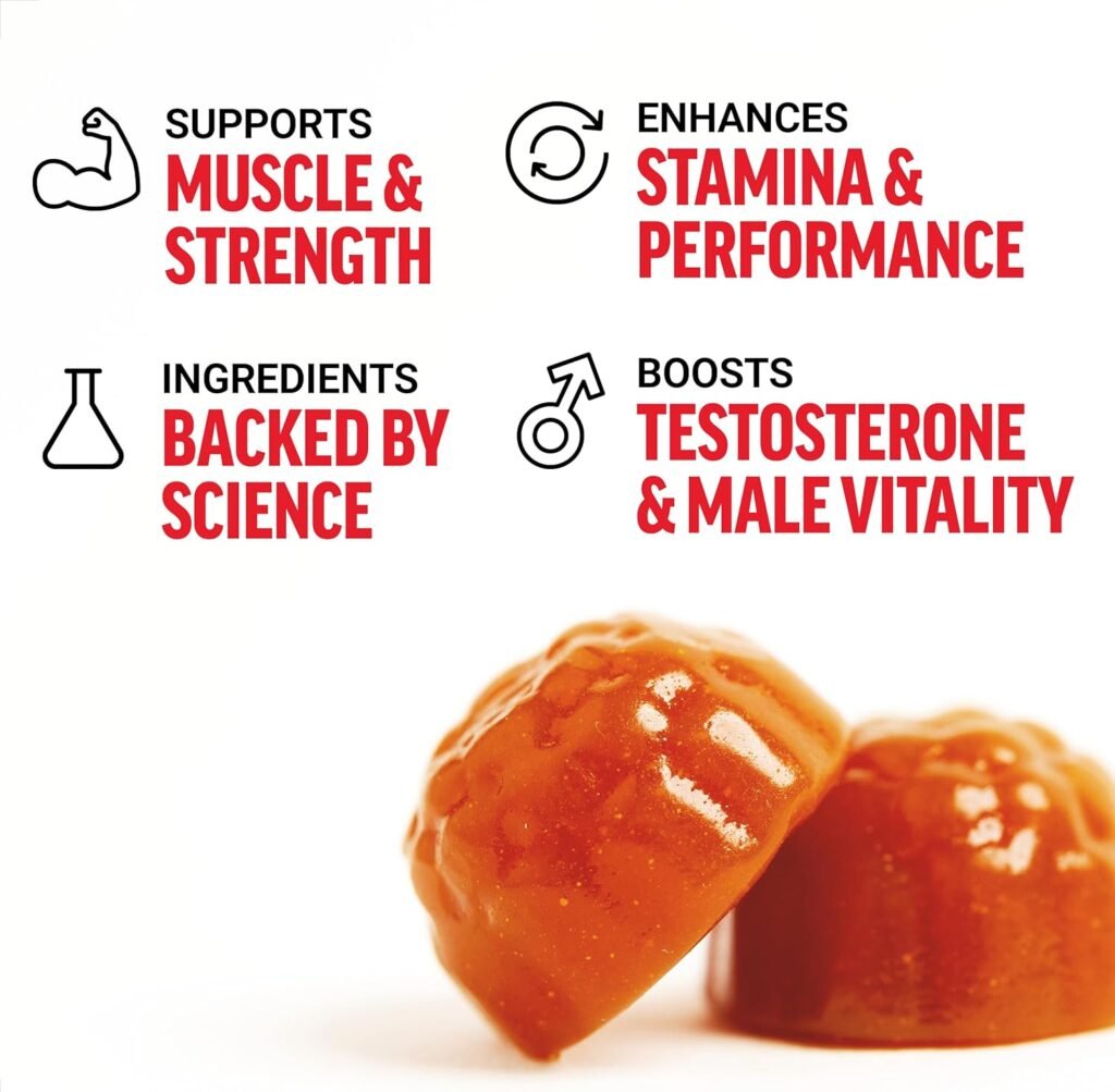 Force Factor Test X180 Gummies Testosterone Booster for Men with Tongkat Ali, Horny Goat Weed, Tribulus Terrestris, Fenugreek,  Black Maca, Supplement Men, Berry Punch, 60 Gummies, 1-Pack Force Factor Test X180 Gummies Testosterone Booster for Men with Tongkat Ali, Horny Goat Weed, Tribulus Terrestris, Fenugreek,  Black Maca, Supplement Men, Berry Punch, 60 Gummies, 1-Pack