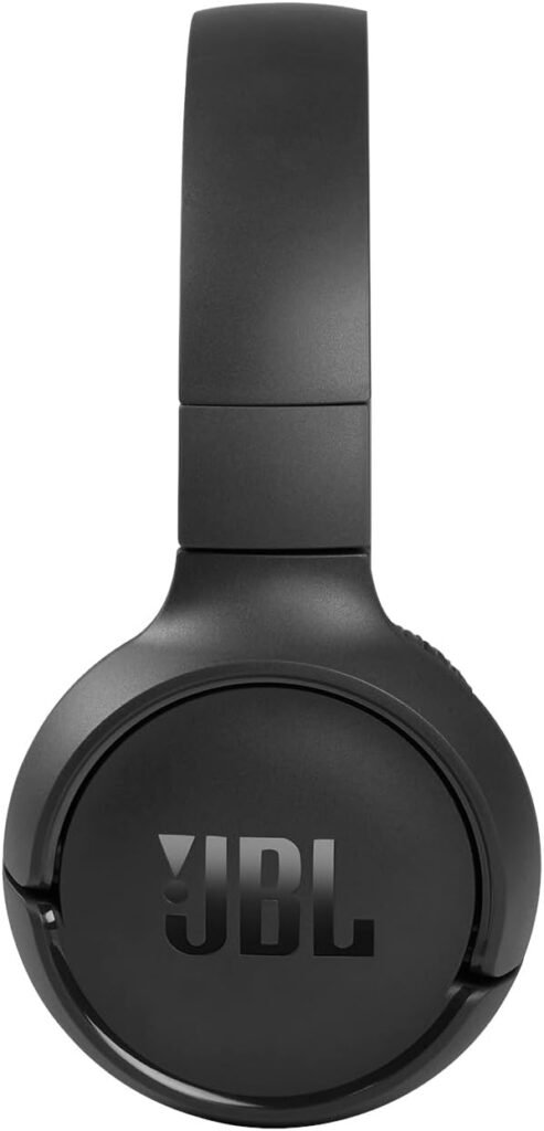 JBL Tune 510BT - Bluetooth headphones with up to 40 hours battery, microphone for call, foldable and comfortable, Android and iOs compatible (Black)
