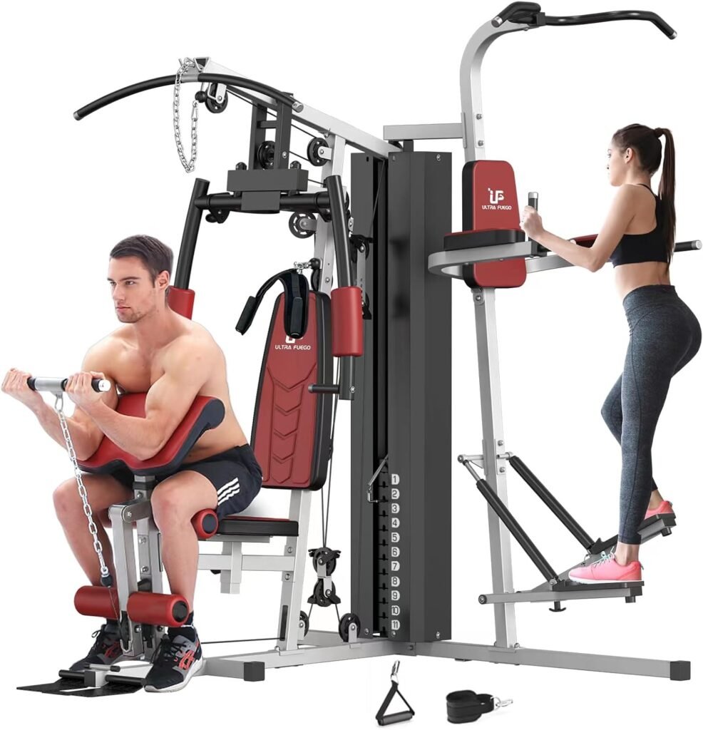 Multifunctional Home Gym Equipment Workout Station with Pulley System, Arm, and Leg Developer for Full Body Training Multifunctional Home Gym Equipment Workout Station with Pulley System, Arm, and Leg Developer for Full Body Training