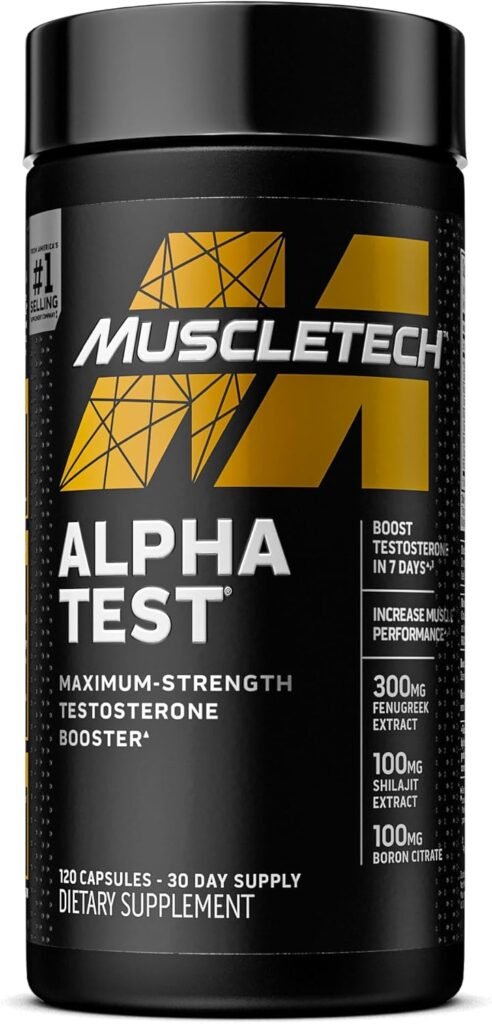 Testosterone Booster for Men, MuscleTech AlphaTest, Tribulus Terrestris  Boron Supplement , Max-Strength ATP  Test Booster, Daily Workout Supplements for Men, 120 Pills (Package May Vary) Testosterone Booster for Men, MuscleTech AlphaTest, Tribulus Terrestris  Boron Supplement , Max-Strength ATP  Test Booster, Daily Workout Supplements for Men, 120 Pills (Package May Vary)