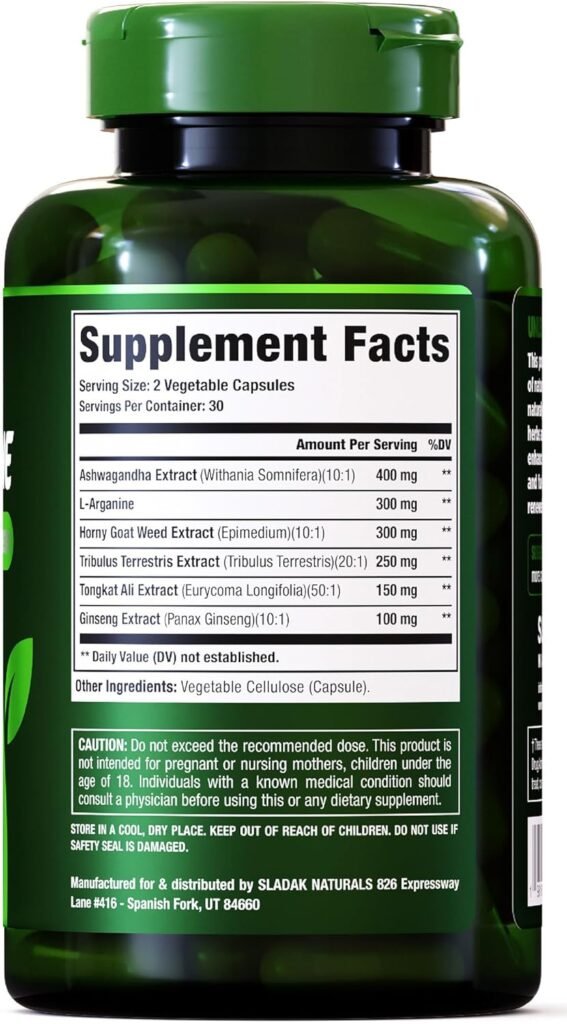 Testosterone Booster Supplement for Men - Male Enhancing Test Boost - Ashwagandha, L-Arginine, Tongkat Ali, Tribulus + More - Workout, Build Muscle, Strength, Energy  Performance - 2 Month Supply Testosterone Booster Supplement for Men - Male Enhancing Test Boost - Ashwagandha, L-Arginine, Tongkat Ali, Tribulus + More - Workout, Build Muscle, Strength, Energy  Performance - 2 Month Supply